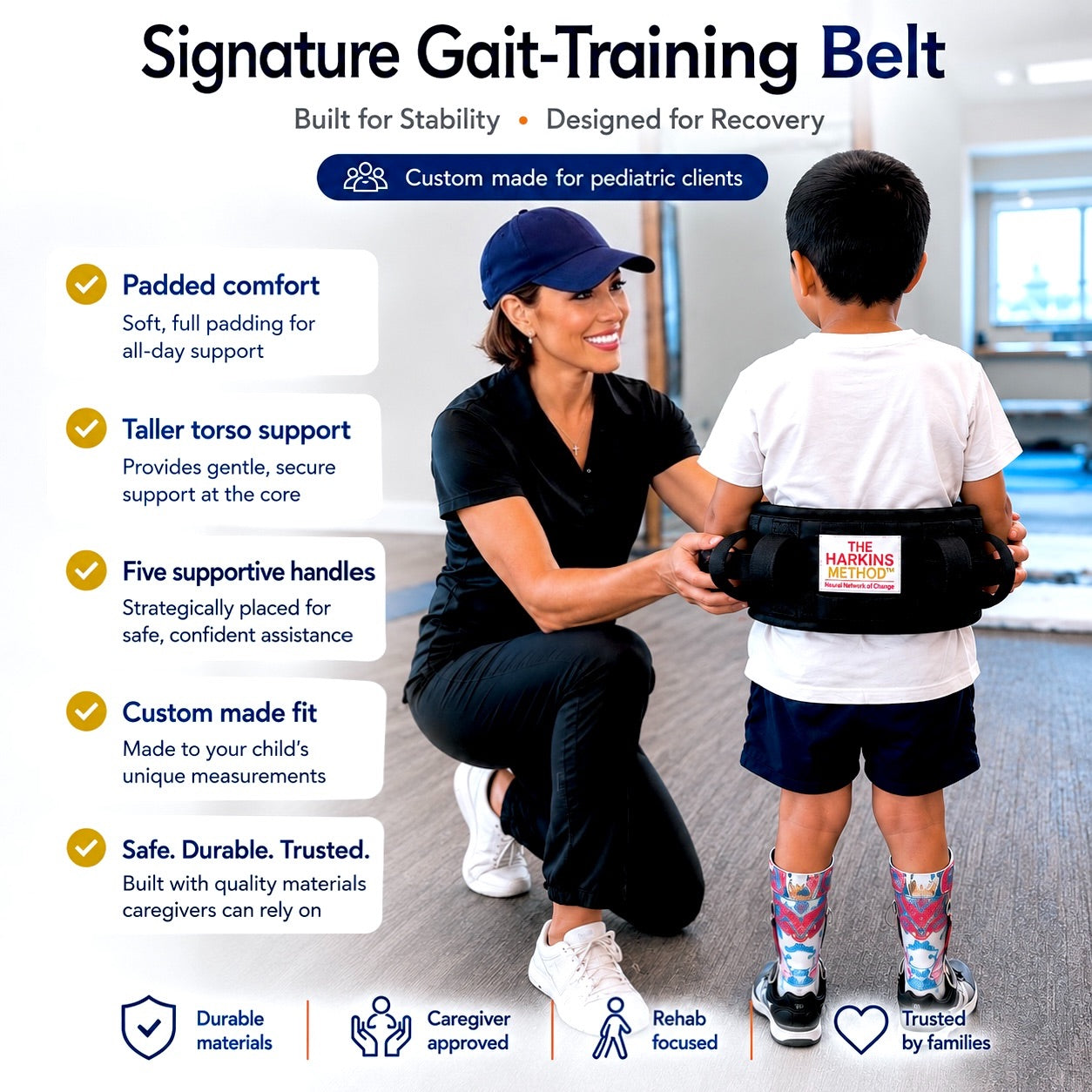 The Harkins Method Signature Gait-Training Belt - Pediatric